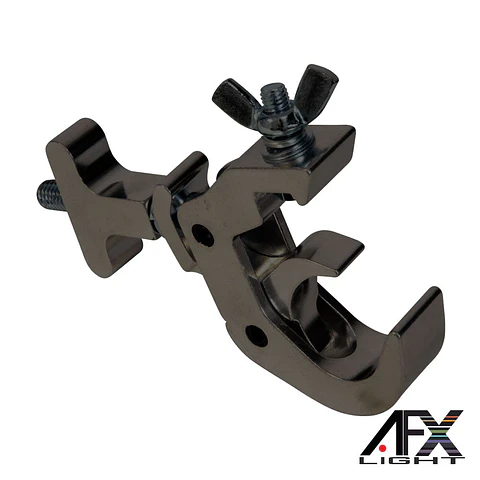 GRAMPO ALUMÍNIO P/ ILUMINAÇÃO PALCO PRETO 150KG AFXLIGHT