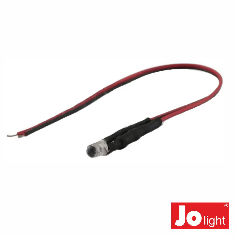 Luz Piloto LED Ø 5mm 12V Vermelho JOLIGHT 1