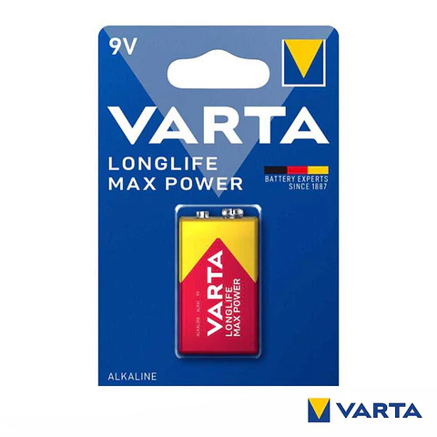 Pilha Alcalina 9V/6LR61 Longlife Max Power VARTA