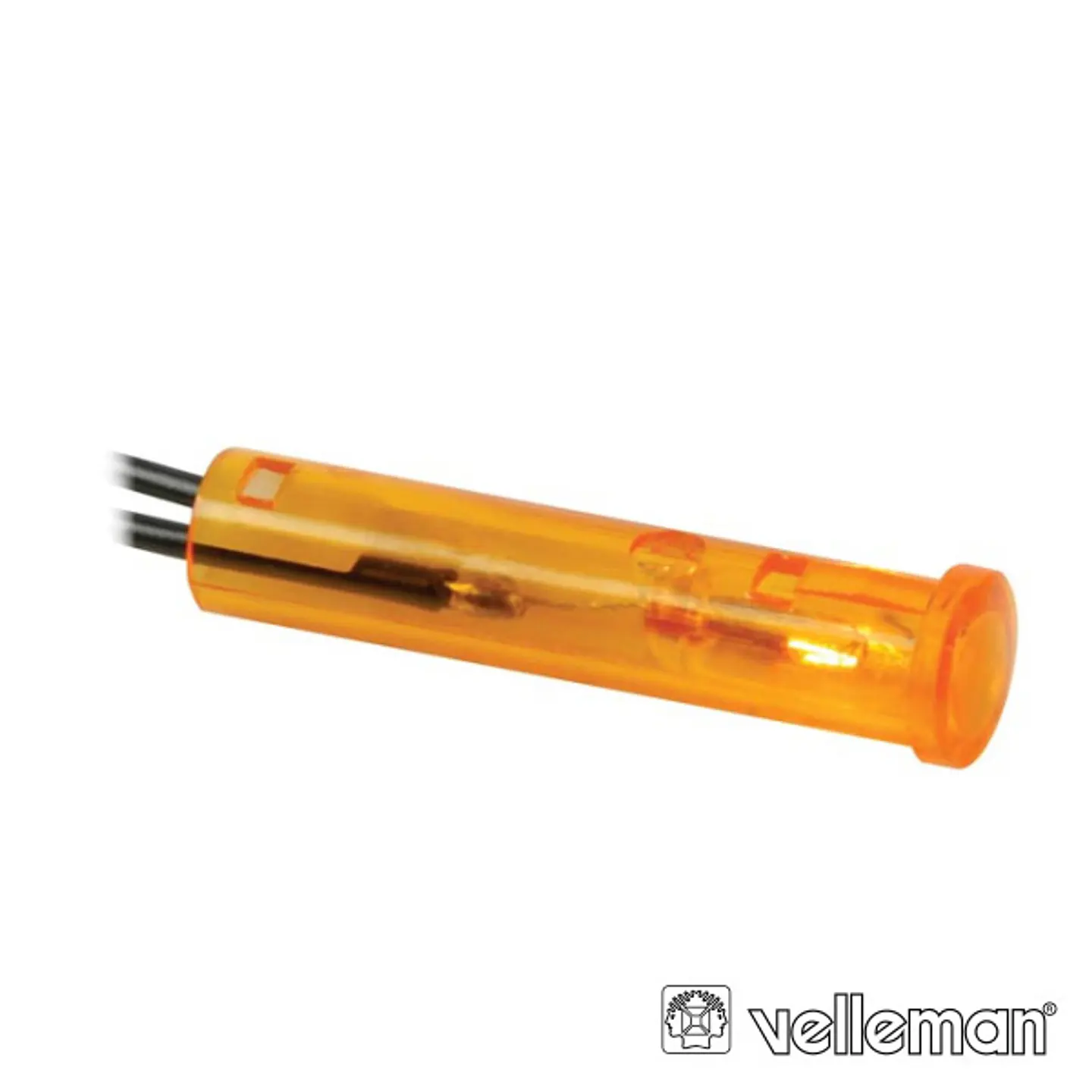 LUZ PILOTO REDONDO ÂMBAR 12V 7MM VELLEMAN 1