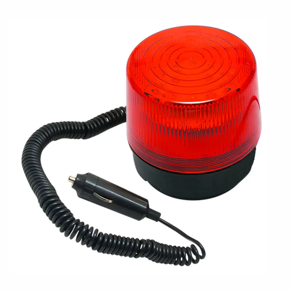 Sinalizador LED Intermitente Vermelho 12V Ficha Isqueiro 1