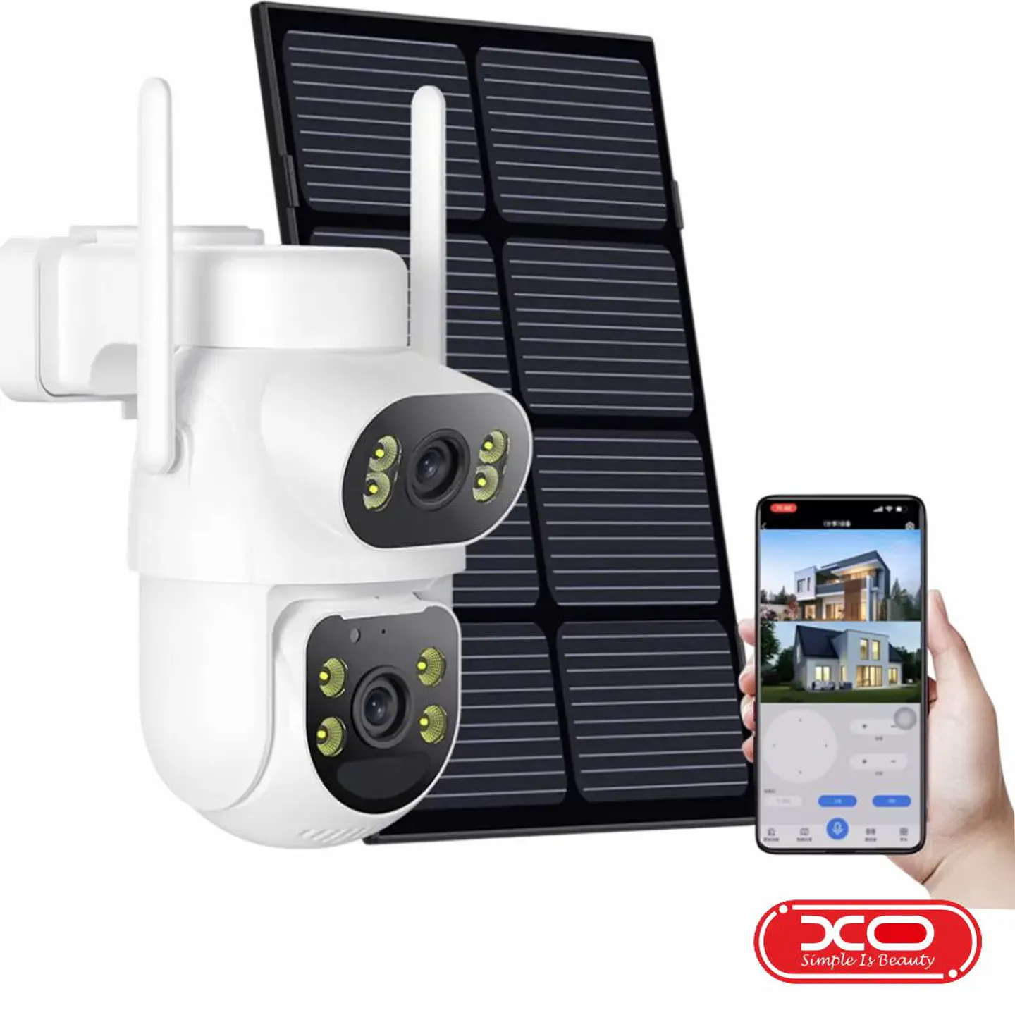 Câmara Vigilância 4G Wifi C/ Painel Solar XO 1