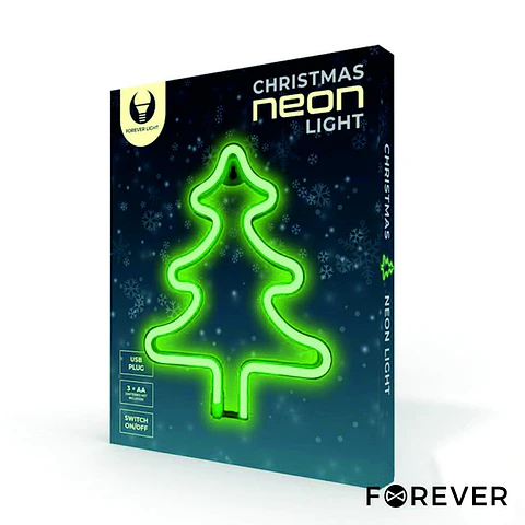 Luz LED Neon Em Forma Árvore de Natal