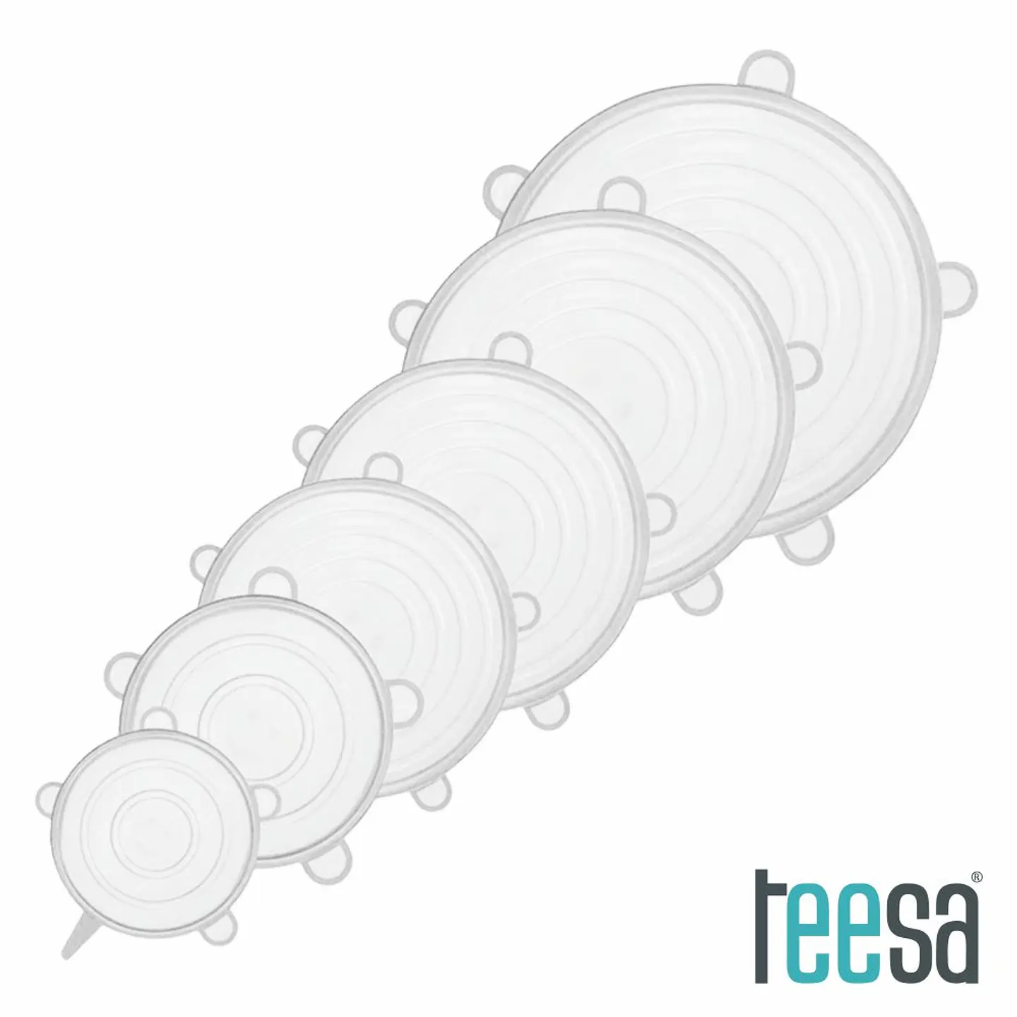 Conjunto 6 Tampas de Silicone TEESA 1