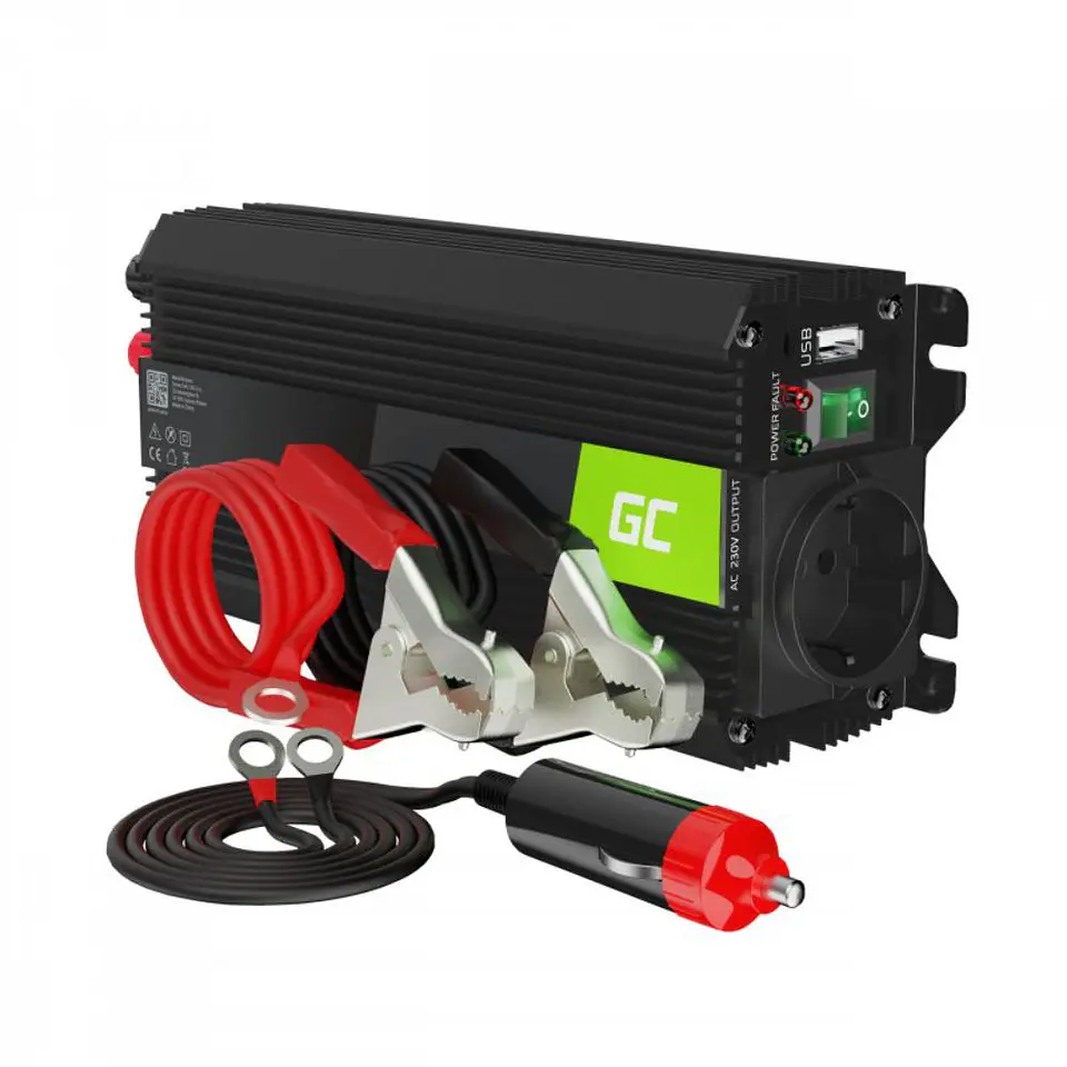 Conversor 12V-230V 500W Onda Modificada GREEN CELL 1