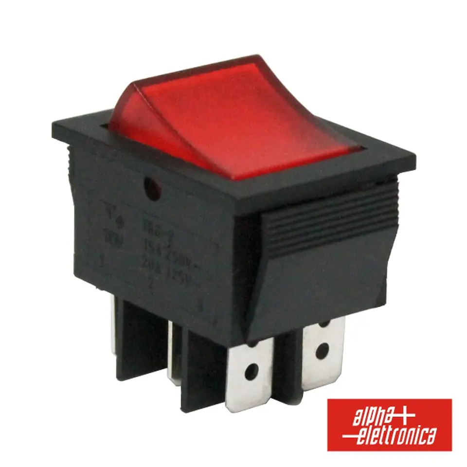 COMUTADOR MINIATURA 15A-250V DPDT ON-ON 1