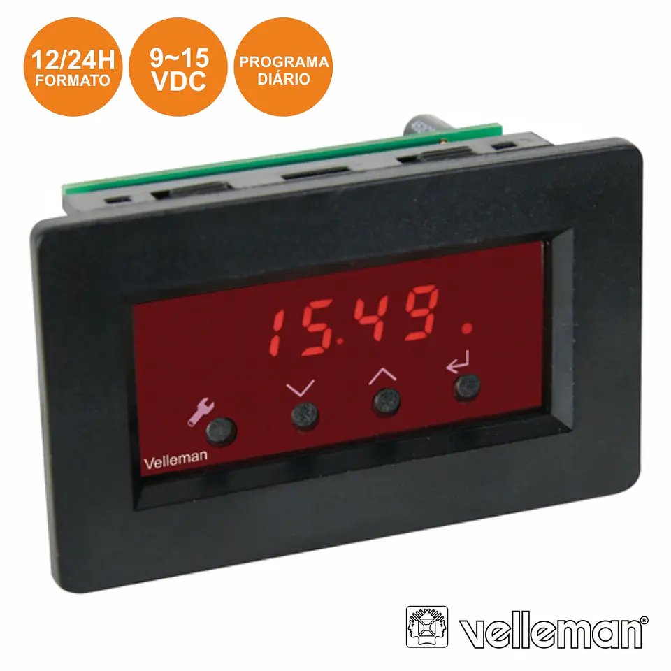KIT MÓDULO RELÓGIO LED P/ PAINEL 1