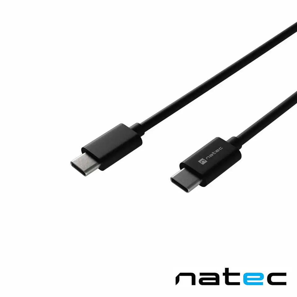 Cabo USB-C Macho/Macho PD 100W 2M Preto PRATI NATEC 1