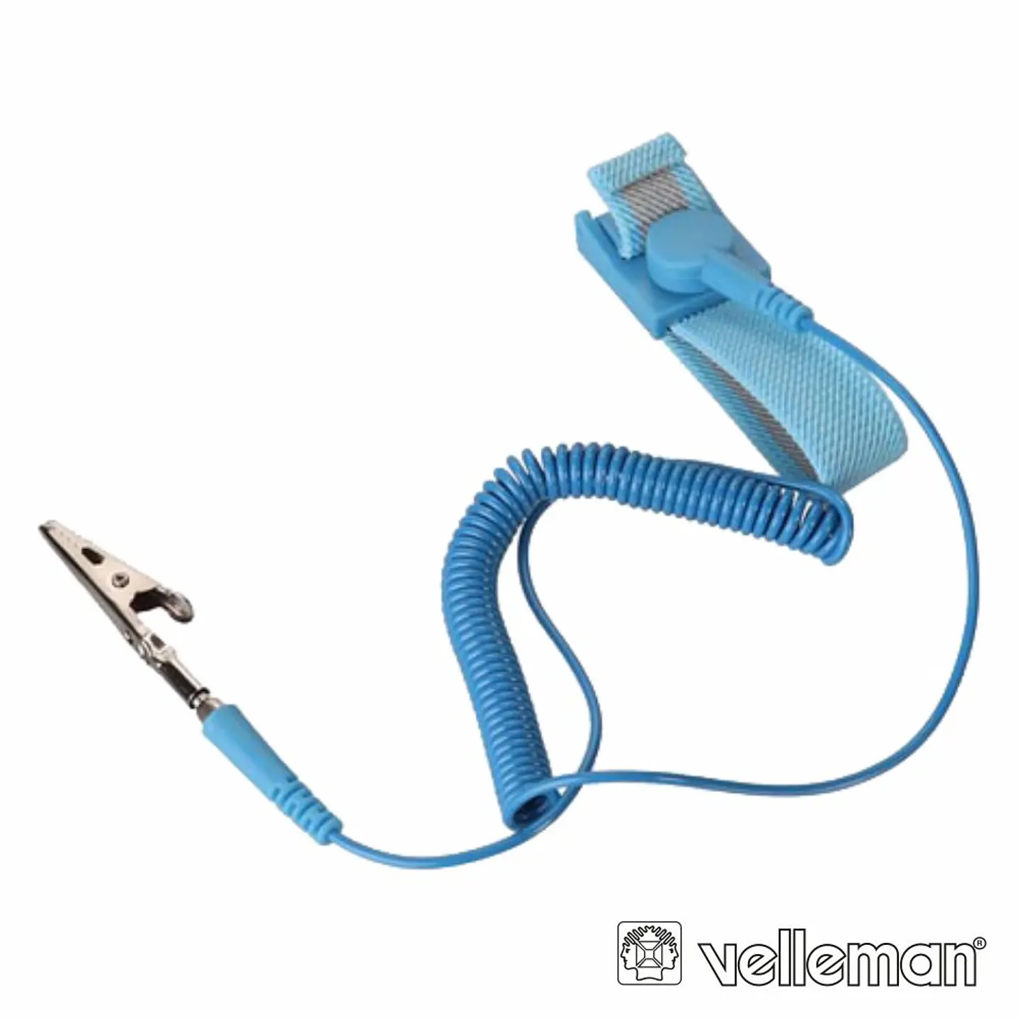 PULSEIRA ANTI-ESTÁTICA AZUL 20x230MM VELLEMAN 1