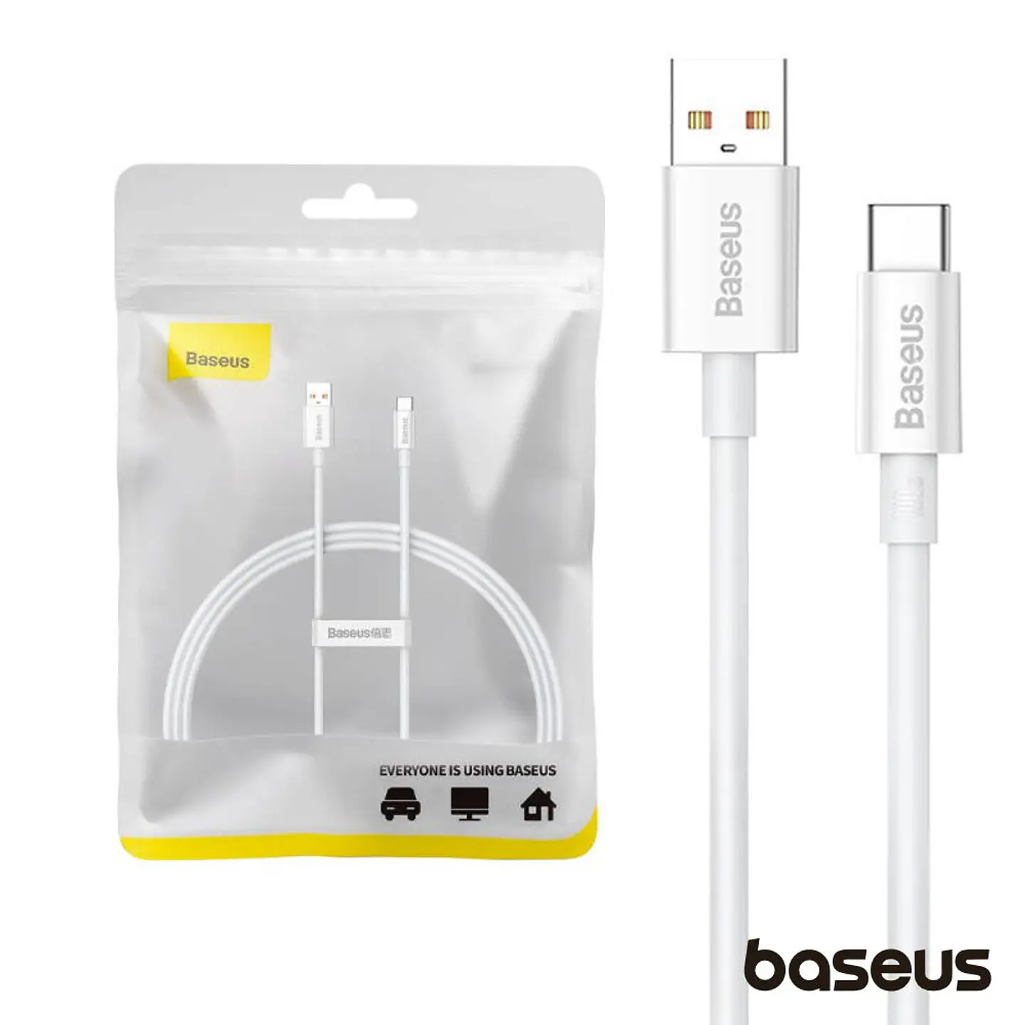 Cabo USB-A Macho P/ USB-C Macho 100W 1.5m BASEUS 1