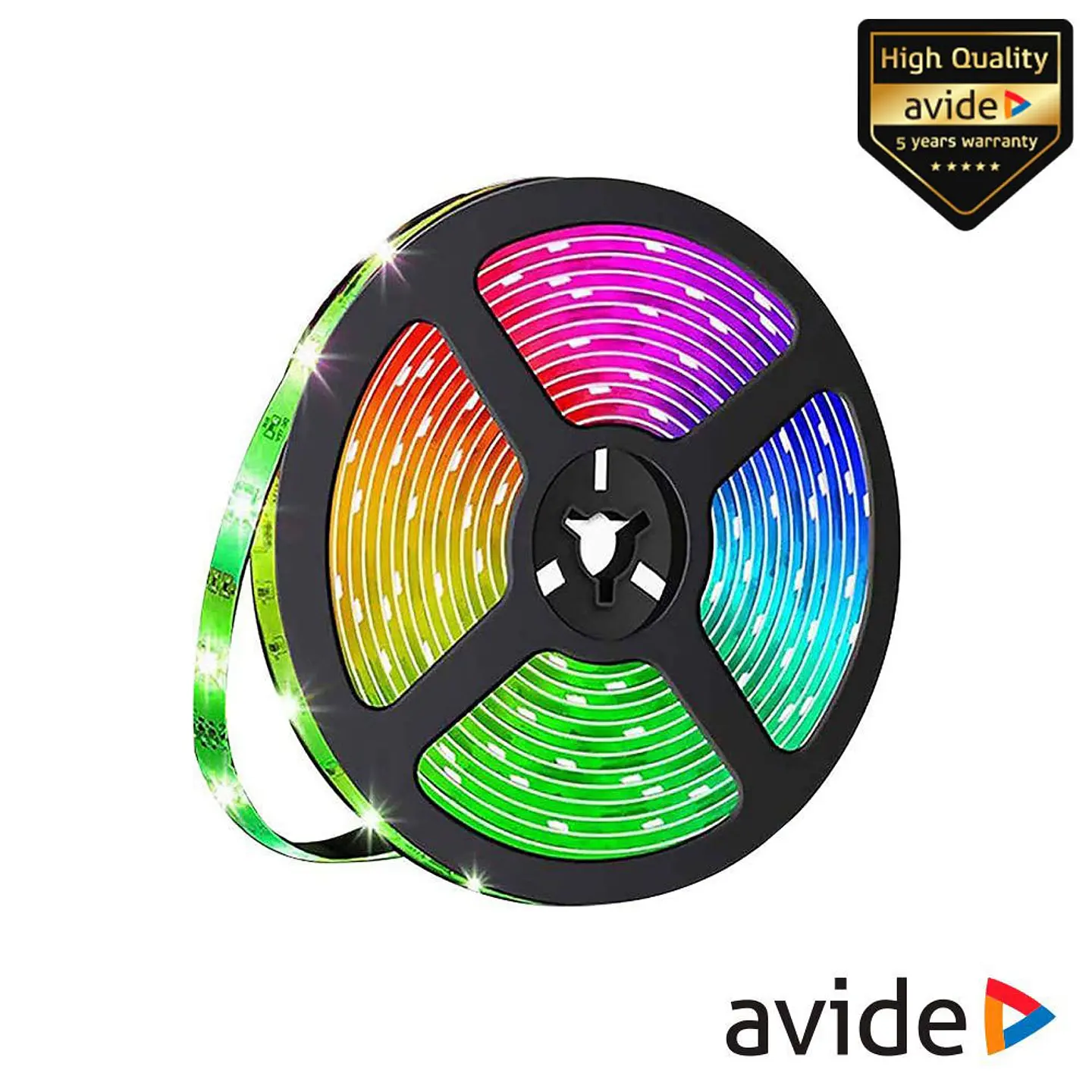FITA 300 LEDS 5050 RGB 12V 5M IP65 AVIDE 1