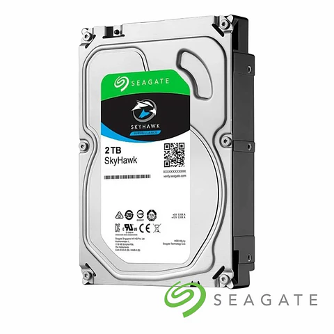 Disco Rígido Interno HDD 2TB SataIII 3.5" SkyHawk SEAGATE