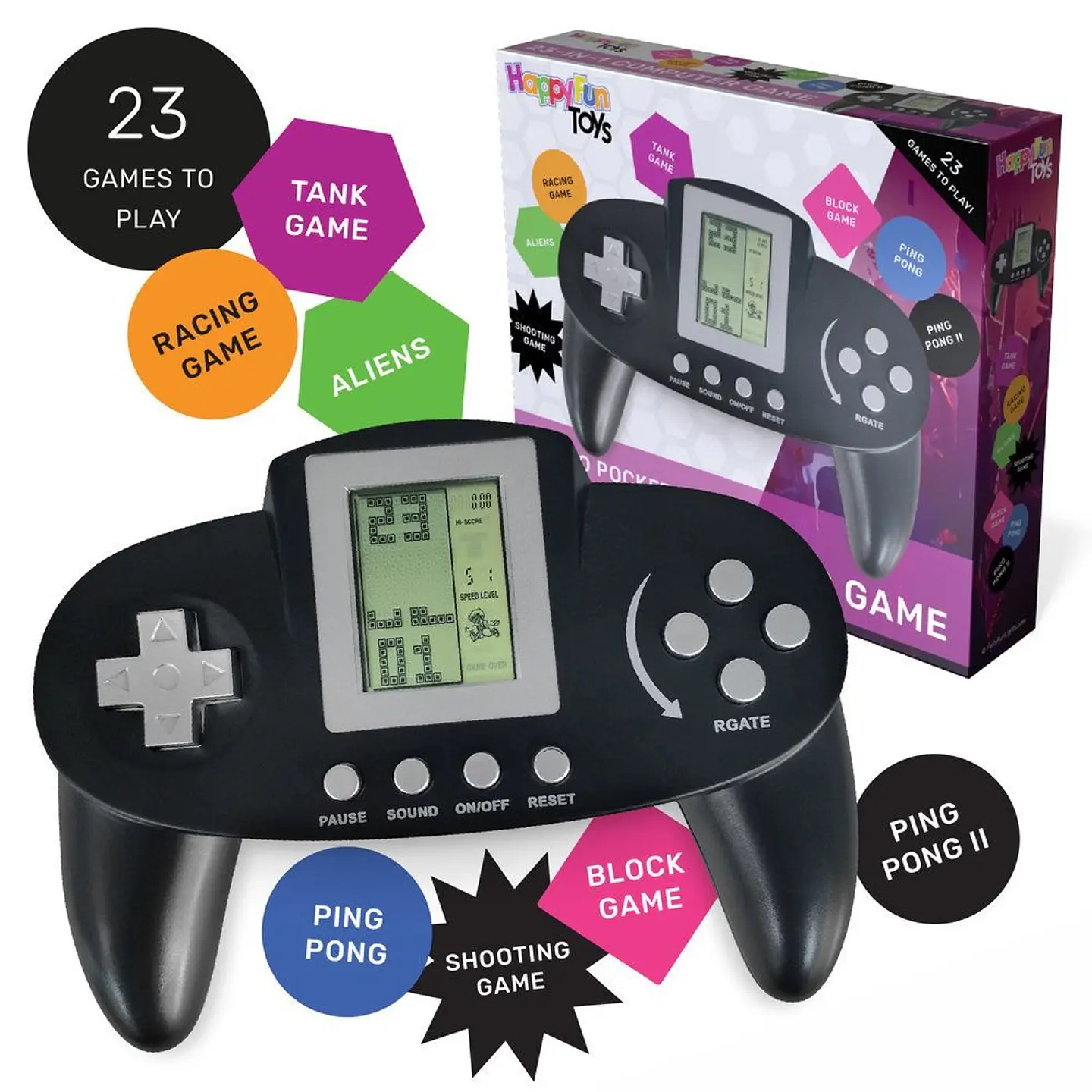 Consola de Jogos Compacta C/ 23 Jogos HAPPYFUN 1