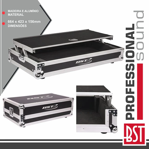 MALA TRANSPORTE DJ P/ CONTROLADOR DDJ SX2 + PORTÁTIL BST