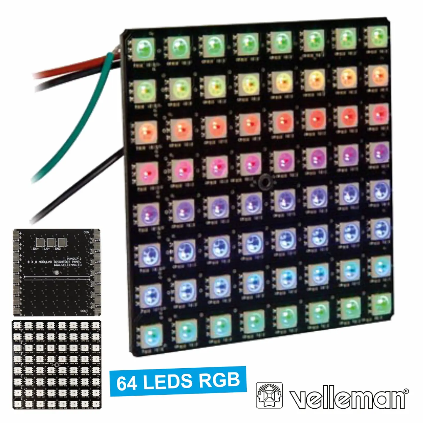 KIT 64 LEDs RGB MATRIX VELLEMAN 1
