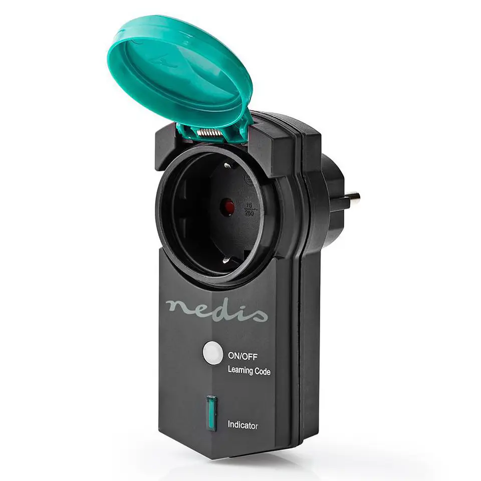 Tomada Elétrica Schuko Inteligente RF 433MHz P/ Exterior 1