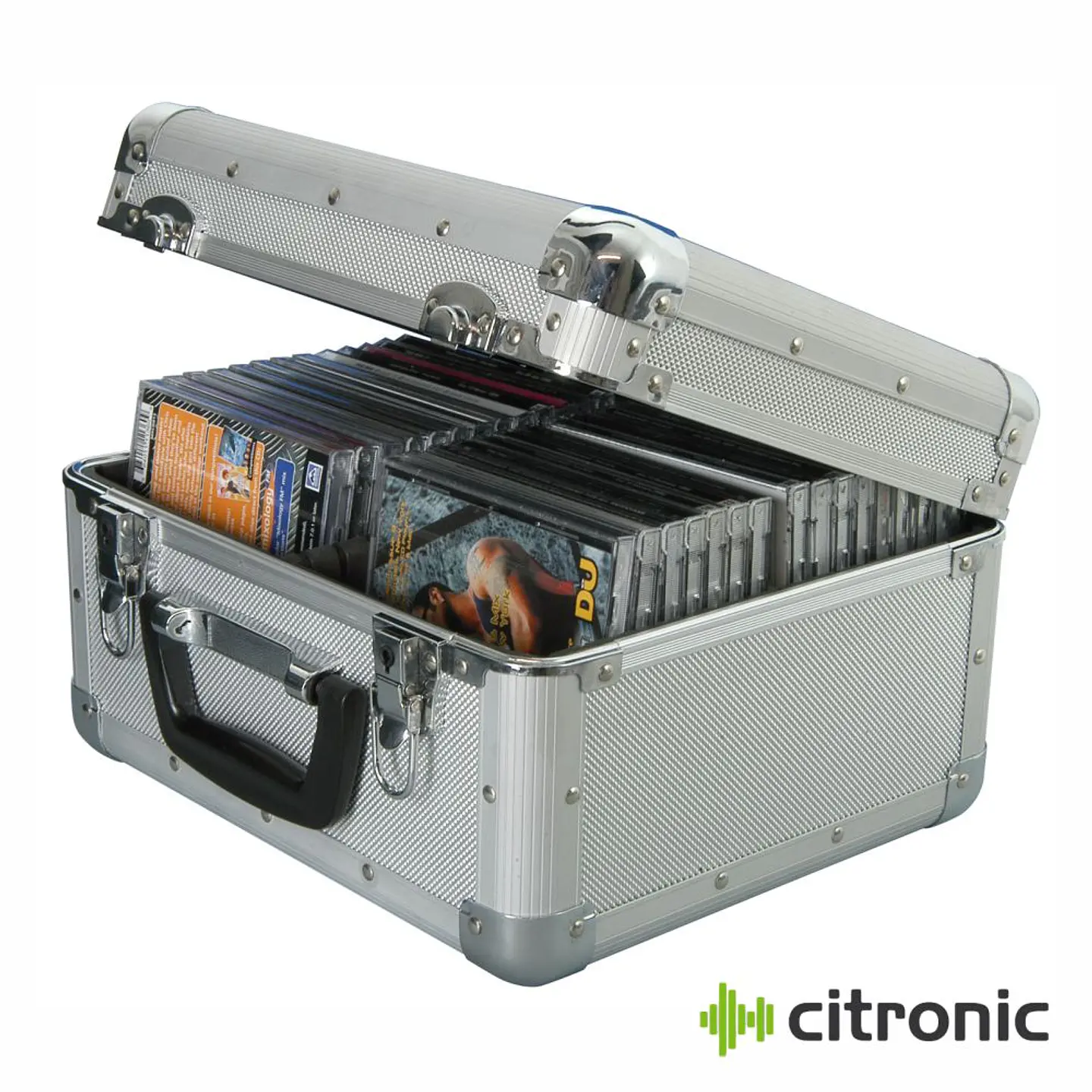 Flight Case Em Alumínio Para 40 CDs CITRONIC 1
