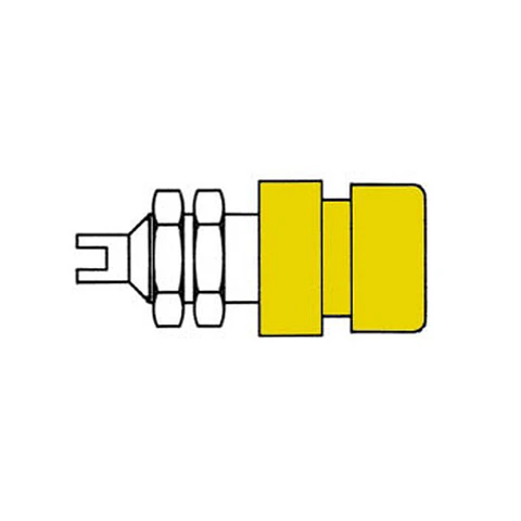 FICHA ISOLADA 4MM / AMARELA (BIL20)
