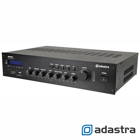 Amplificador 100V 60W DAB/FM/BT/USB/SD ADASTRA
