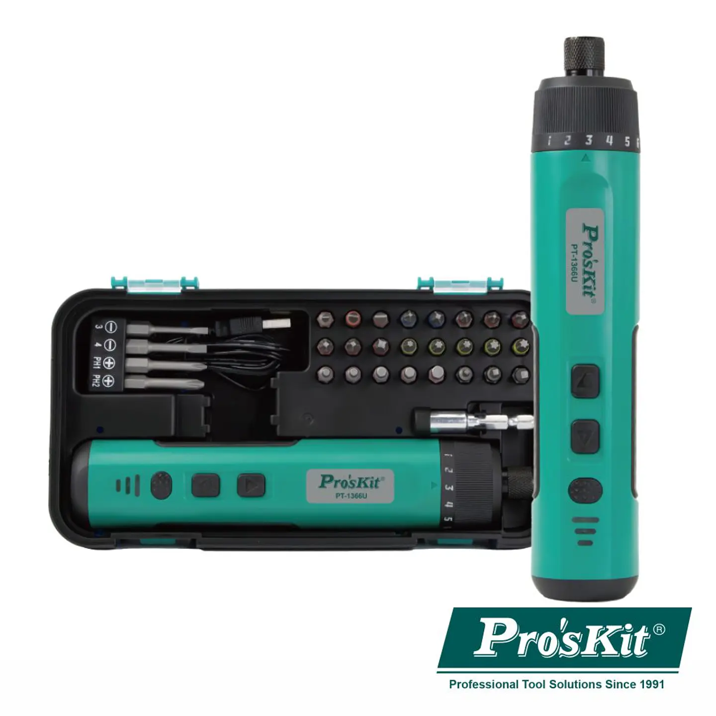 Aparafusadora Elétrica S/ Fios 3.6V 320RPM 5.5Nm PROSKIT 1