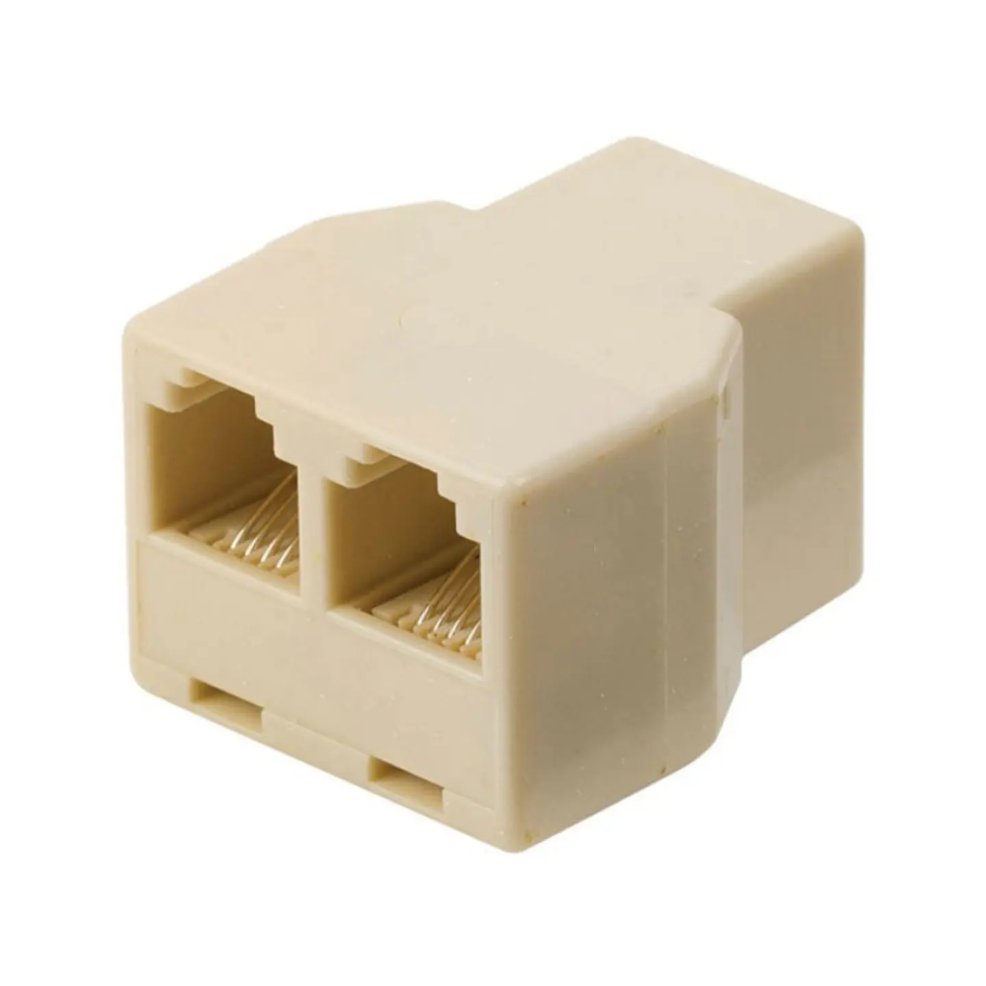 Ficha Adaptadora RJ11 Fêmea p/ 2 RJ11 Fêmea 1