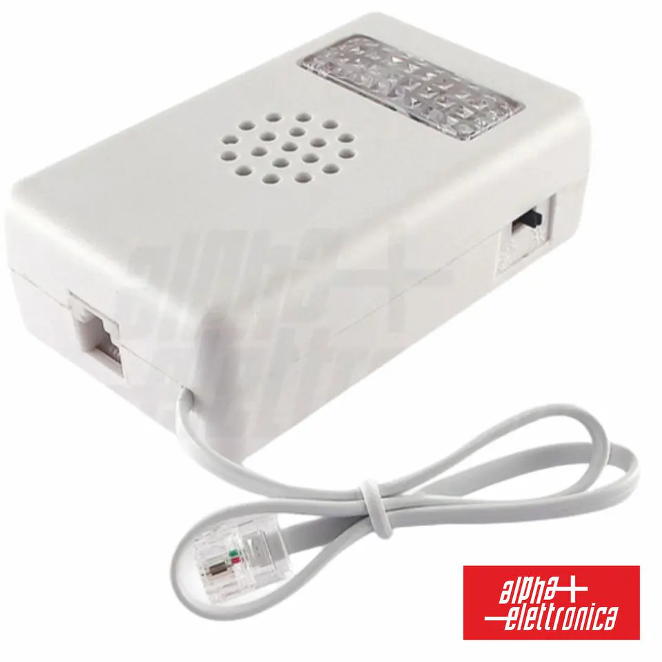 ADAPTADOR DE TELEFONE SINAL ALERTA ACÚSTICO E VISÍVEL 1
