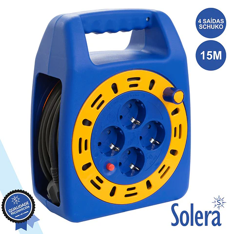 EXTENSÃO TOMADA ELÉTRICA C/ 4 SAÍDAS 15M SOLERA
