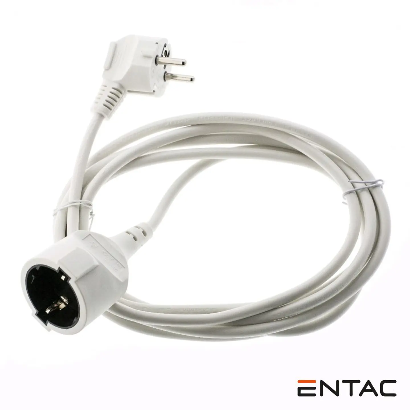 Cabo Extensão Tomada Elétrica C/ 1 Saída 10m Branco ENTAC 1