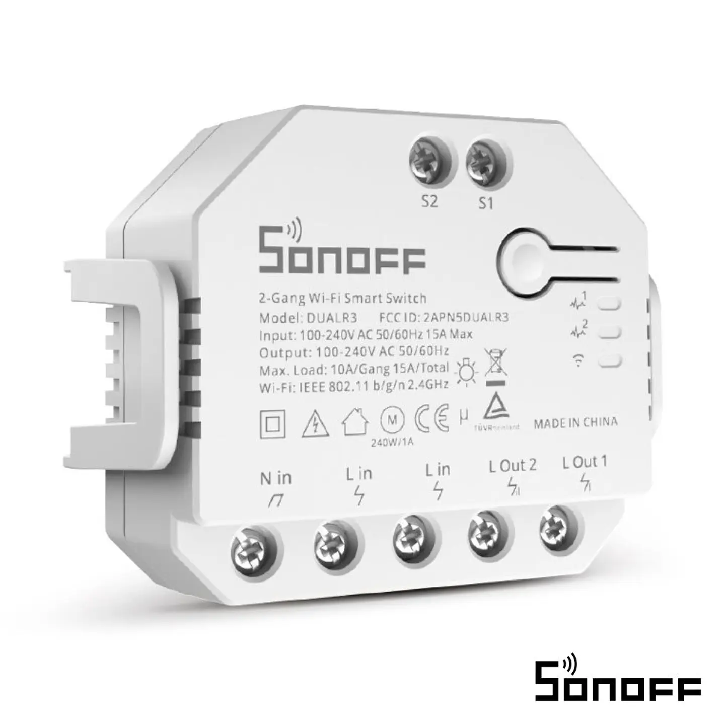 Interruptor Inteligente 3 Canais WiFi DUALR3 SONOFF 1