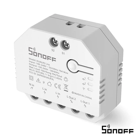 Interruptor Inteligente 2 Canais WiFi DUALR3 LITE SONOFF