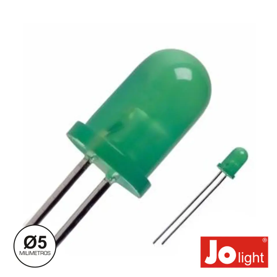 LED 5MM VERDE DIFUSO INTERMITENTE JOLIGHT 1