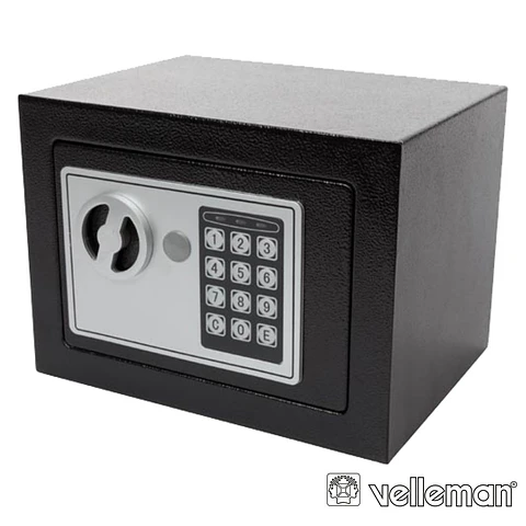 COFRE ELETRÓNICO AÇO 23x17x17CM CINZENTO VELLEMAN