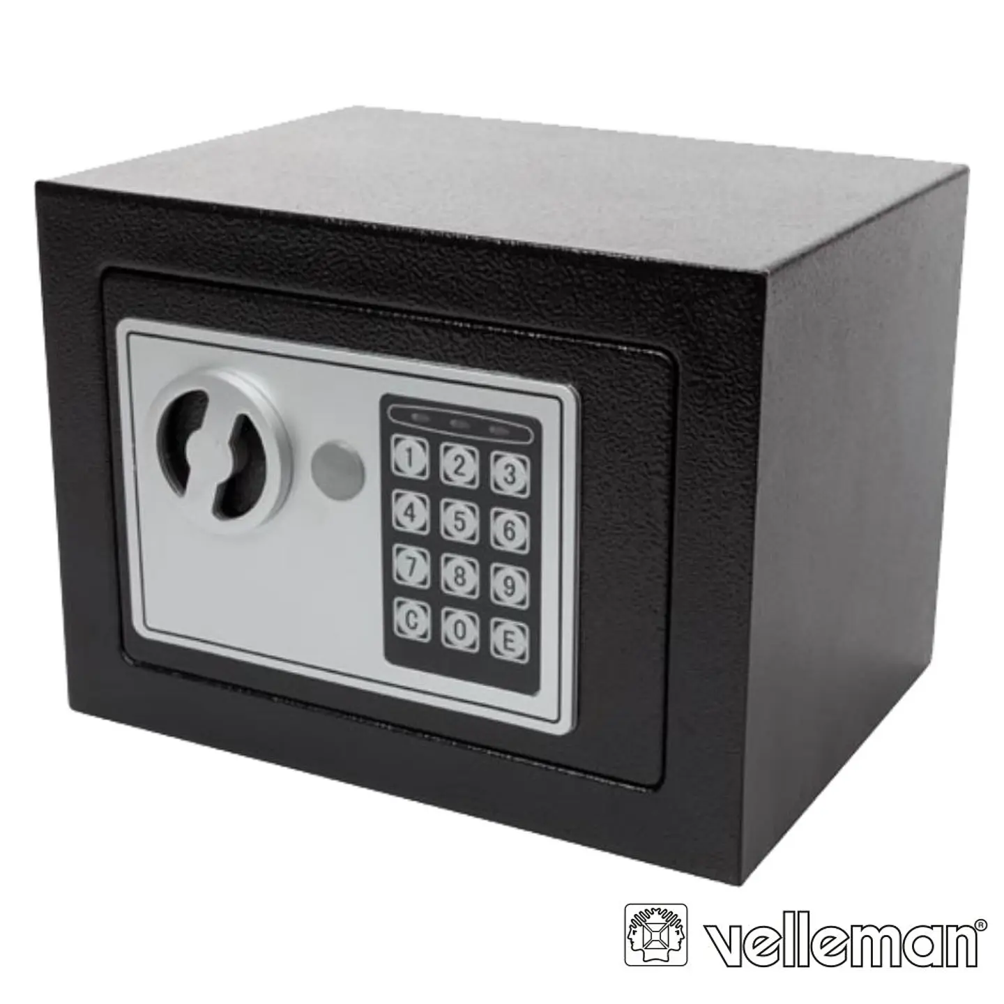 COFRE ELETRÓNICO AÇO 23x17x17CM CINZENTO VELLEMAN 1