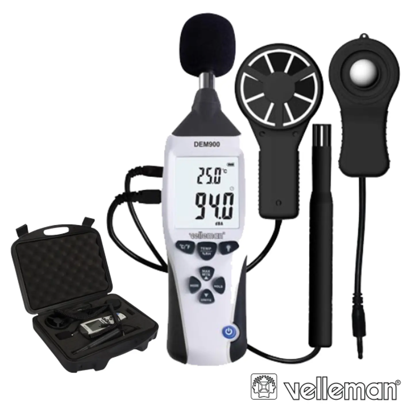 MEDIDOR DE AMBIENTE 5EM1 3 1/2 DB+LUX VELLEMAN 1