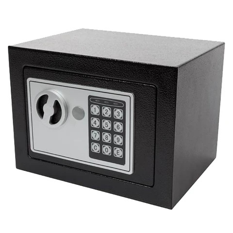 Cofre Eletrónico Aço 23x17x17cm Cinzento