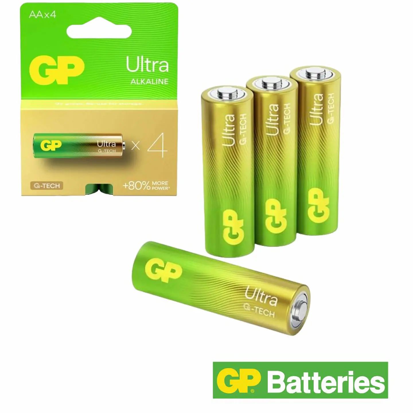 Pilha Ultra Alcalina LR6/AA 1.5V 4x Blister GP 1