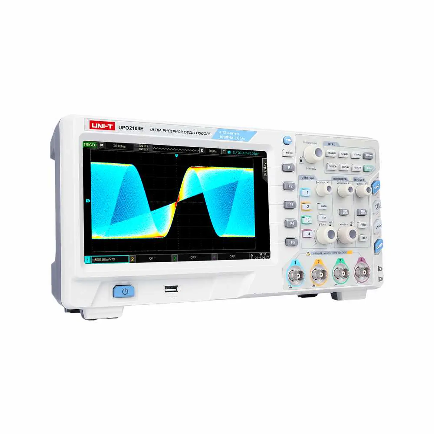 Osciloscópio digital 100MHz de 4 canais UNI-T 1