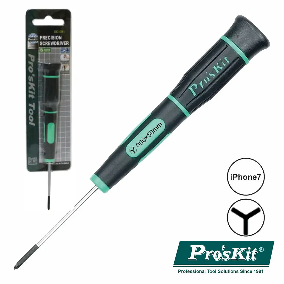 CHAVE TIPO Y DE PRECISÃO 0.6MM P/ IPHONE 7 PROSKIT 1