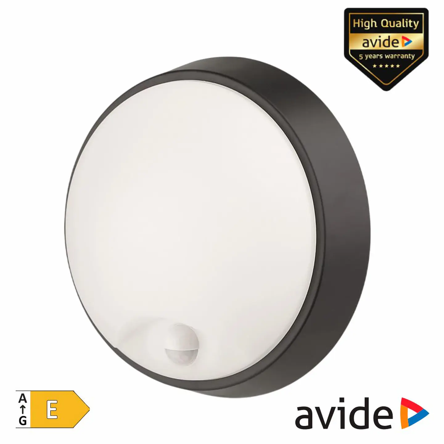 Aplique LED Redondo CCT 18W 2200lm PIR AVIDE 1
