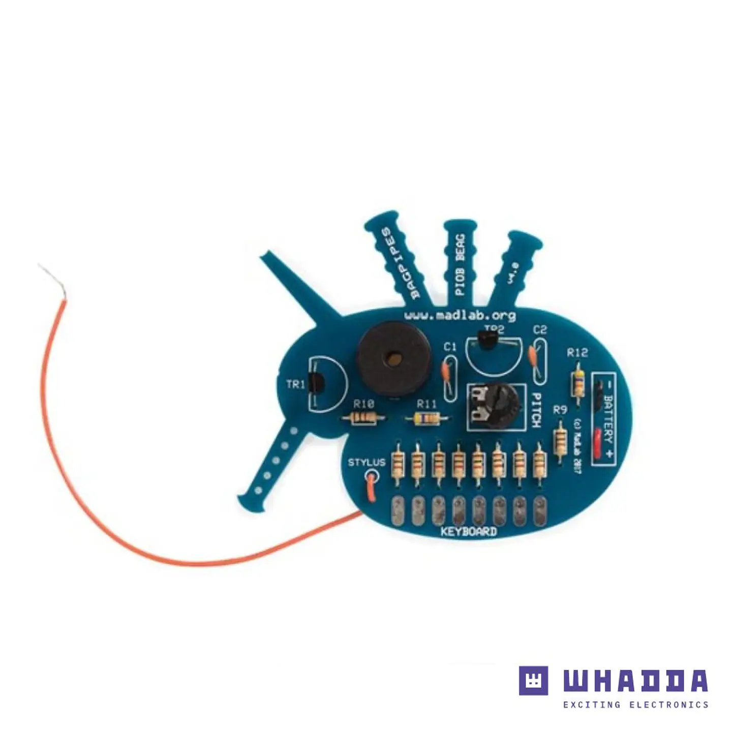 Kit Eletrónico MadLab - Gaita de Foles WHADDA 1
