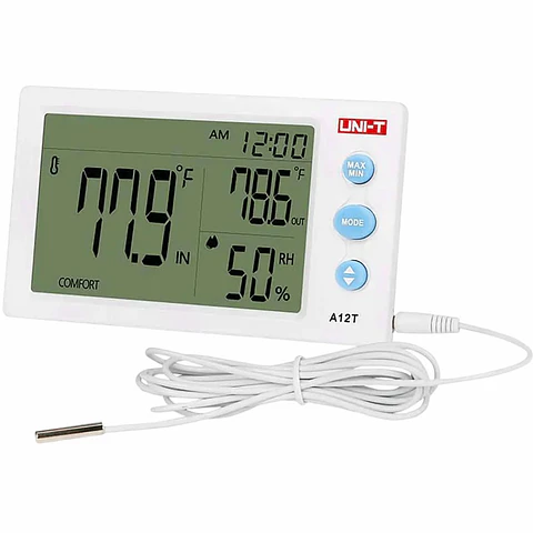 Medidor De Temperatura E Humidade Com Sonda UNI-T