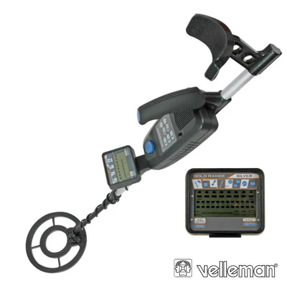 DETECTOR DE METAIS C/ VISOR LCD VELLEMAN 1