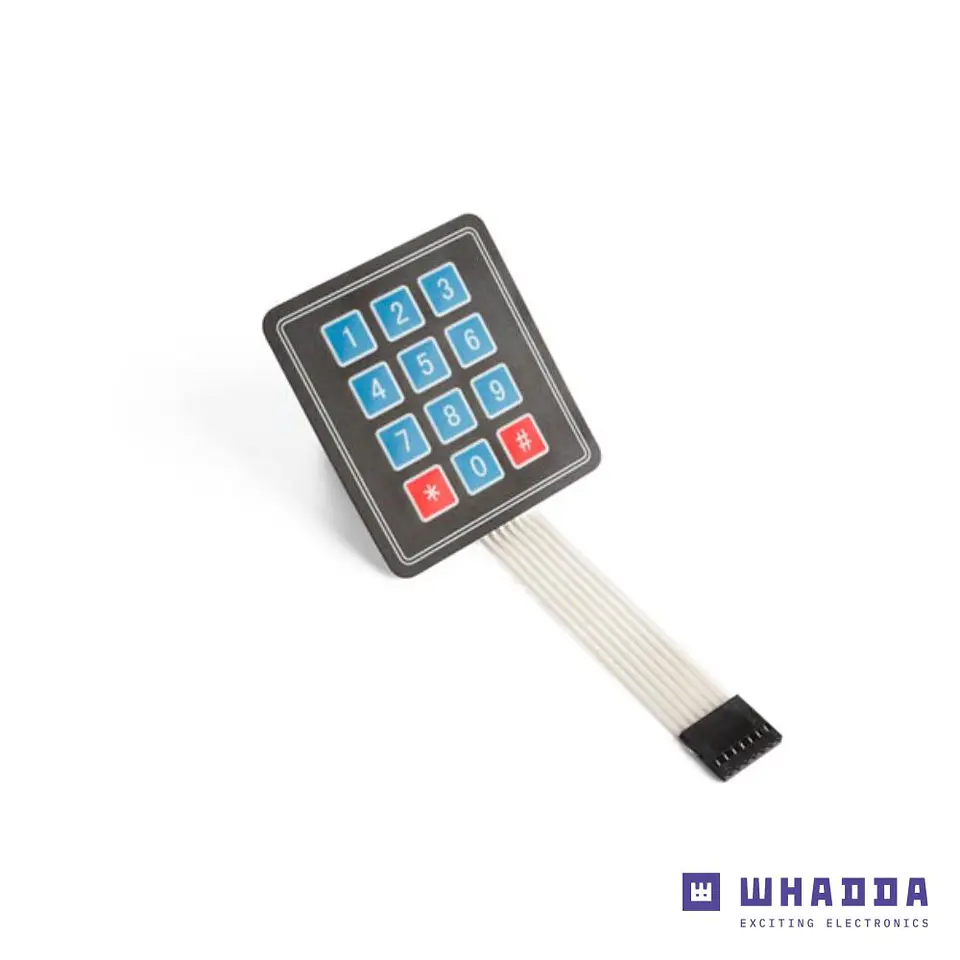 Teclado Matricial de Membrana Compatível C/ Arduino WHADAA 1
