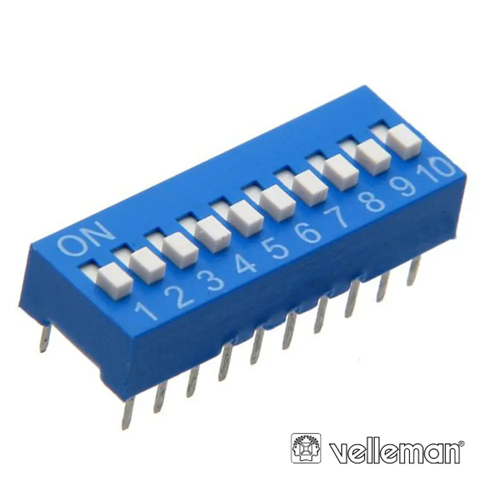 INTERRUPTOR DIP 10 POSIÇÕES VELLEMAN 1
