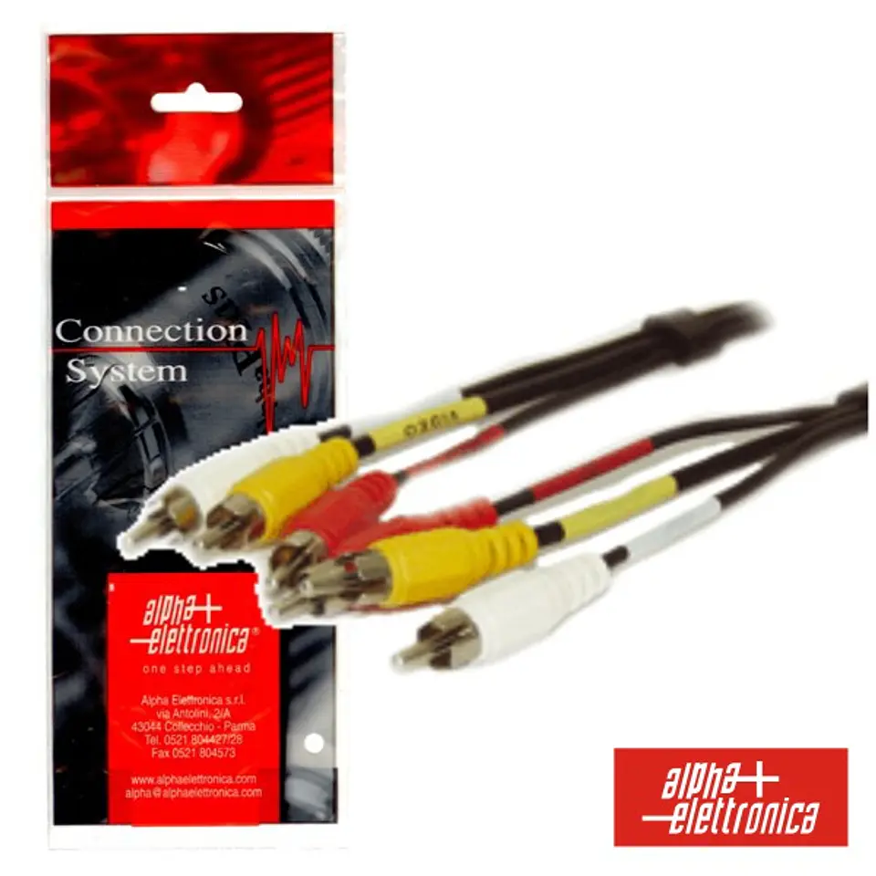 CABO 3RCA MACHO / 3RCA MACHO 1.5M POLYBAG 1