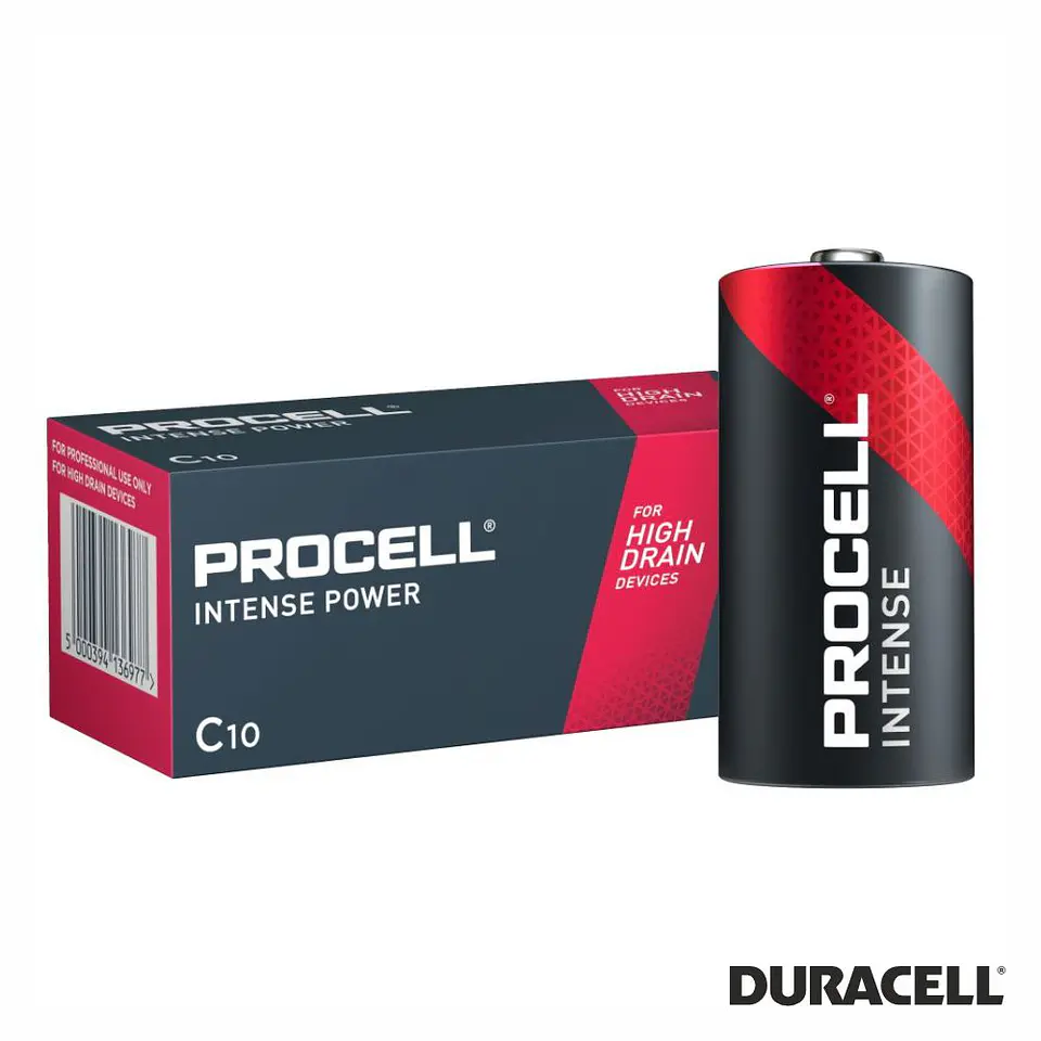 Pilha Alcalina  LR14/C 1.5V MX1400 10X Intense Power PROCELL 1