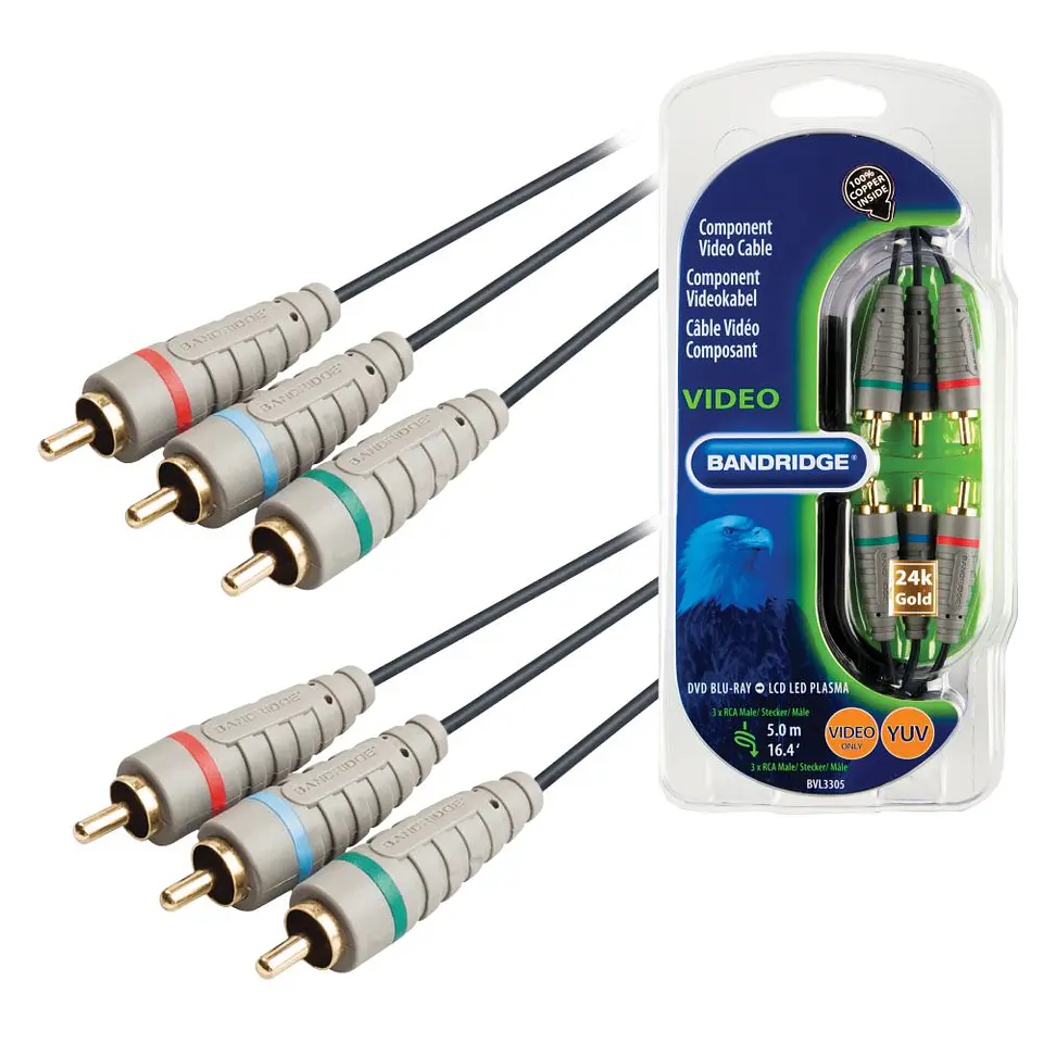 Cabo 3rca Macho / 3rca Macho 5m BANDRIDGE 1