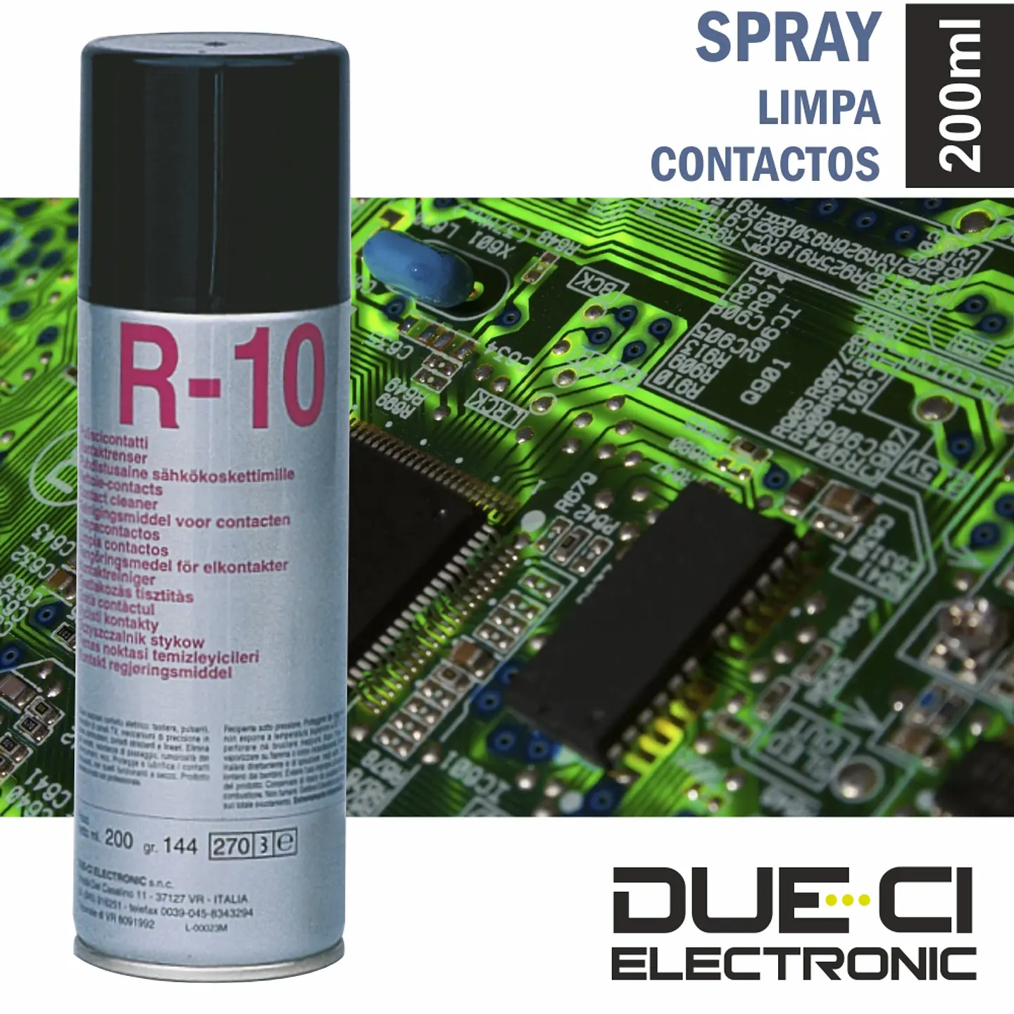SPRAY DE 200ML LIMPA CONTACTOS DUE-CI 1