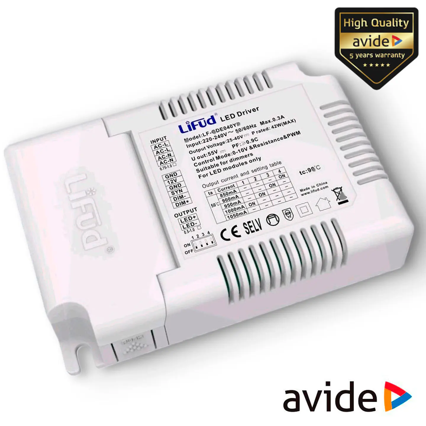 REGULADOR LUZ DIMMER P/ PAINEL LED 48W AVIDE 1