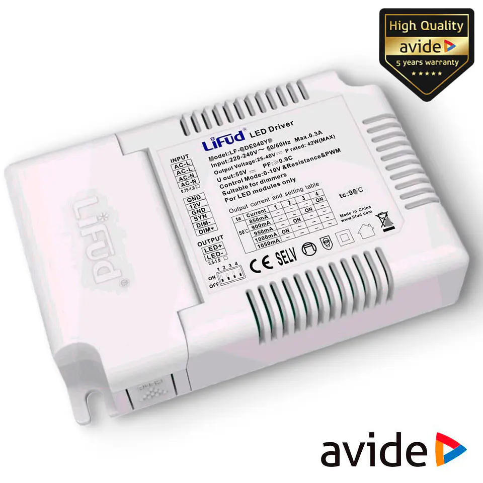 REGULADOR LUZ DIMMER P/ PAINEL LED 48W AVIDE 1